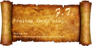 Freitag Terézia névjegykártya